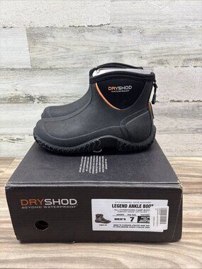Dryshod Legend Ankle Boot Black Size Men 7/Womens 8 Waterproof/Insulated